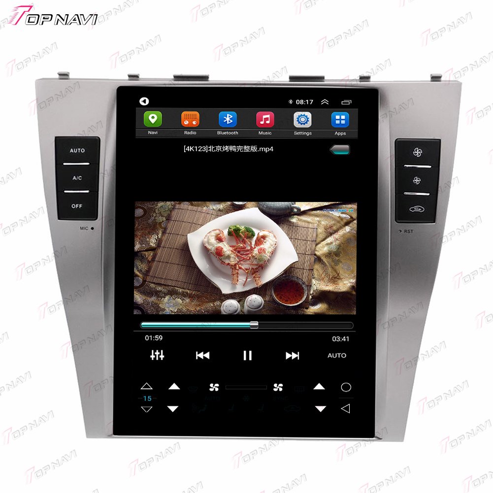 10.4 Inch Android Auto Radio Touch Screen Car DVD Player with GPS Navigator and Backup Camera for Toyota Camry 2008-2011