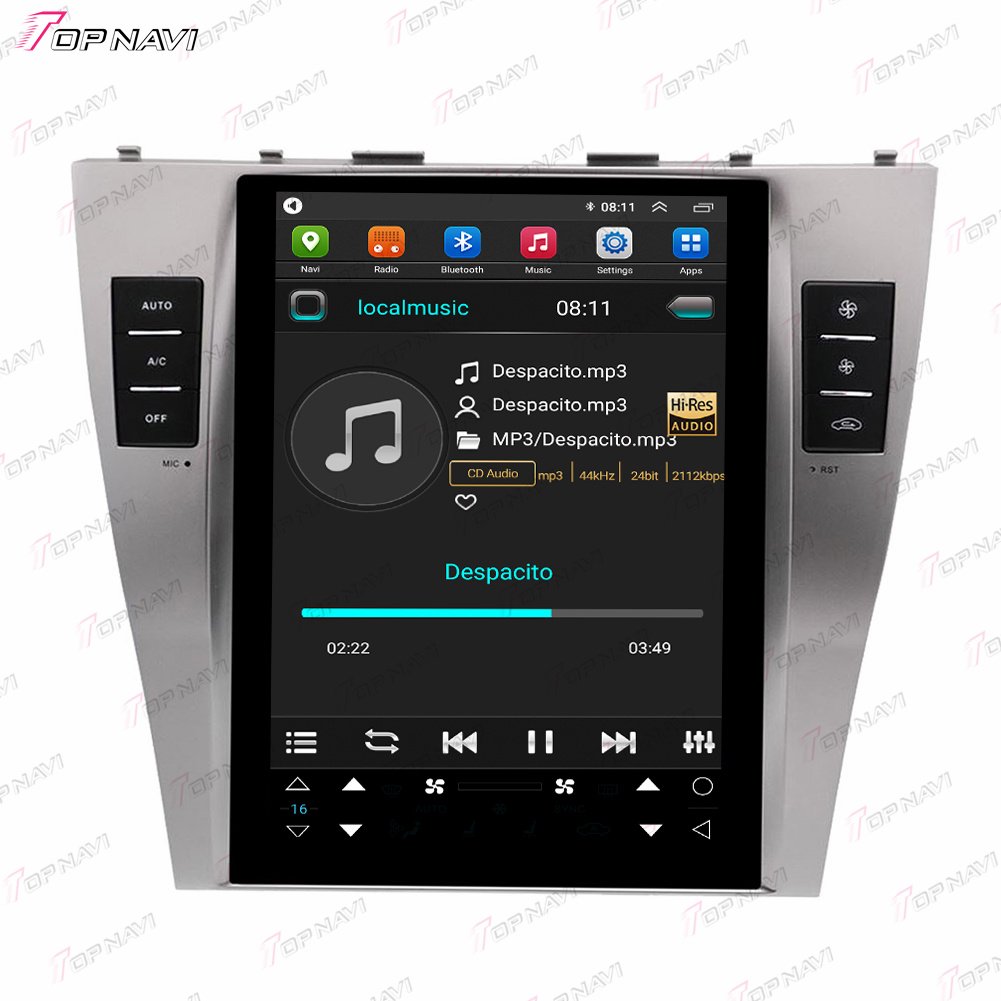 10.4 Inch Android Auto Radio Touch Screen Car DVD Player with GPS Navigator and Backup Camera for Toyota Camry 2008-2011