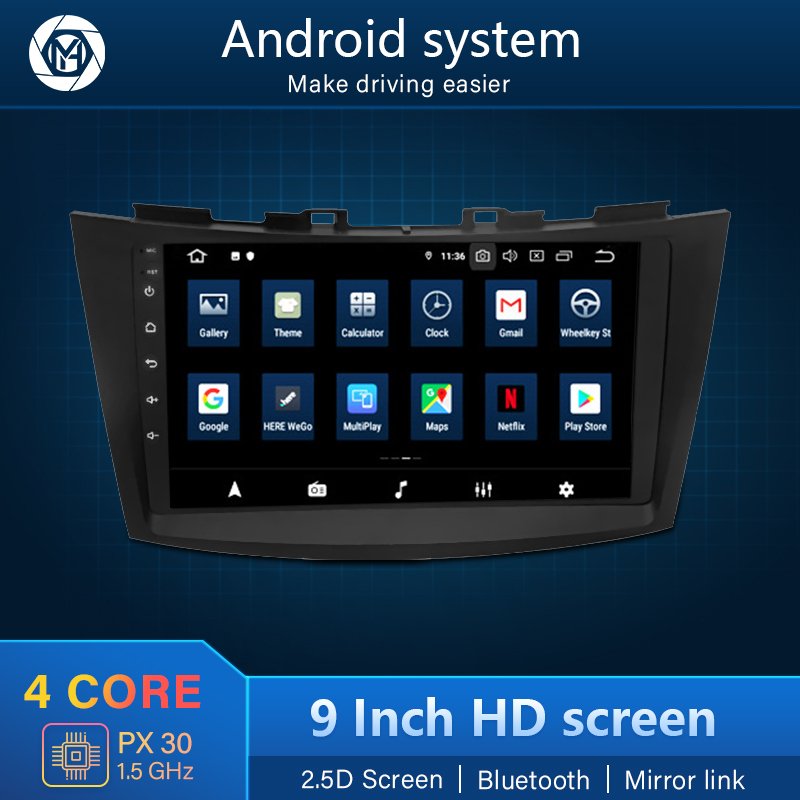 Touch Screen Gps Navigation Android Stereo Car Dvd Player Radio for Suzuki Swift 2012 2013 2014 2015