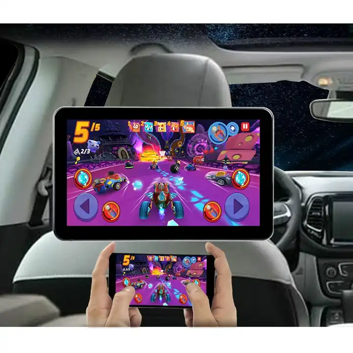 IPS 4K Car Monitor Android 12 10.1 Inch Car Backseat TV 4G DC 12V Universal Taxi Headrest TV