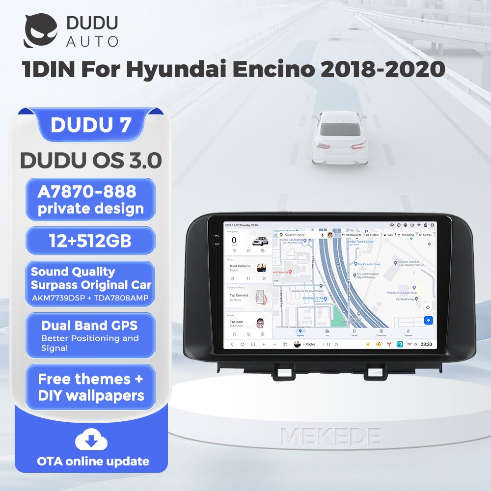 DUDUAUTO DUDU7 A7870 Android Carplay Car Radio Audio Stereo Player For Hyundai Encino Kona 2018-2020