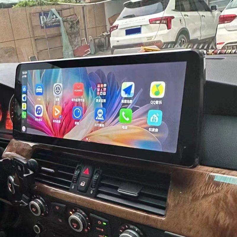 4G+64G 12.3 inch dvd car radio stereo android touch screen multimedia player carplay for bmw 5 series e60 2005-2010