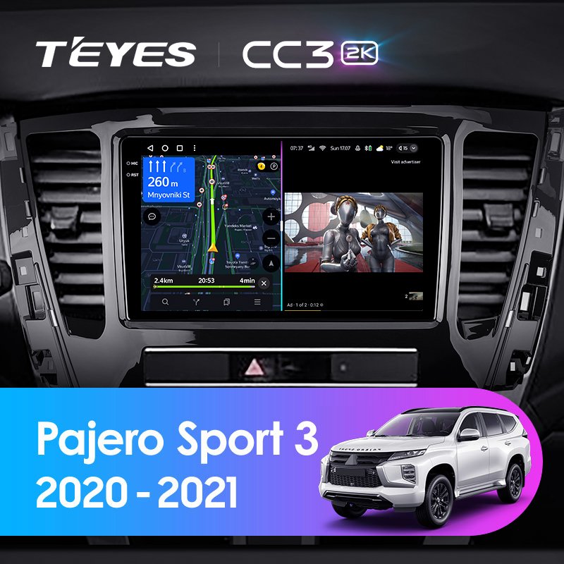 TEYES CC3 2K For Mitsubishi Pajero Sport 3 2020 - 2021 Car Radio Multimedia Video Player Navigation stereo No 2din 2 din dvd