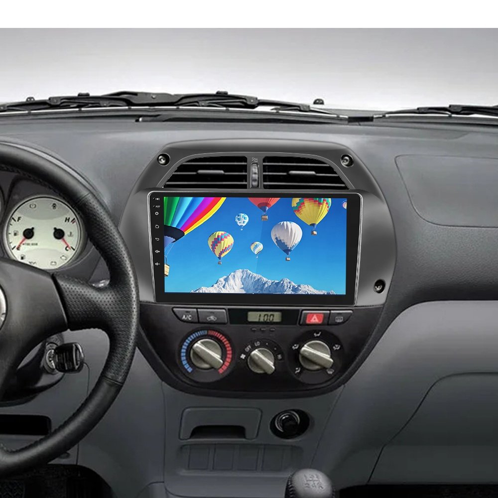 Podofo 9 Inch Double Din Car Radio Fascia Damage-free Special Kit Car DVD Player Accessories For Toyota RAV4 2001-2006