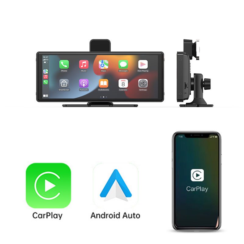 10.26-inch intelligent car display supports wireless Carplay Android auto DVD playback navigation mirror link car camera