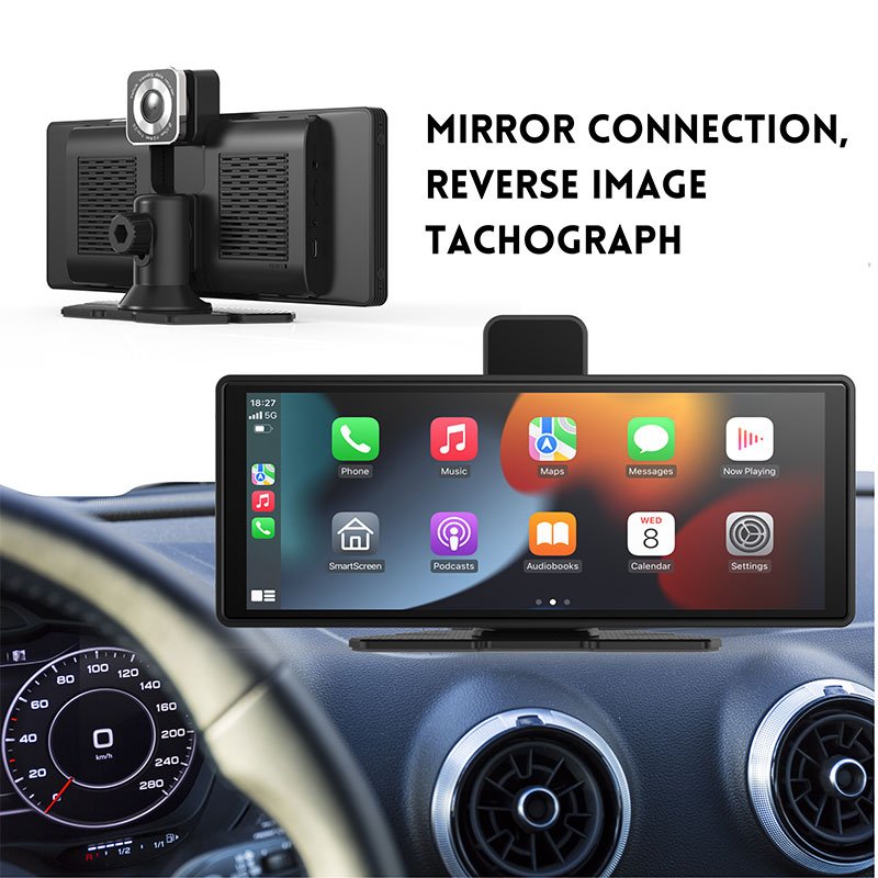 10.26-inch intelligent car display supports wireless Carplay Android auto DVD playback navigation mirror link car camera