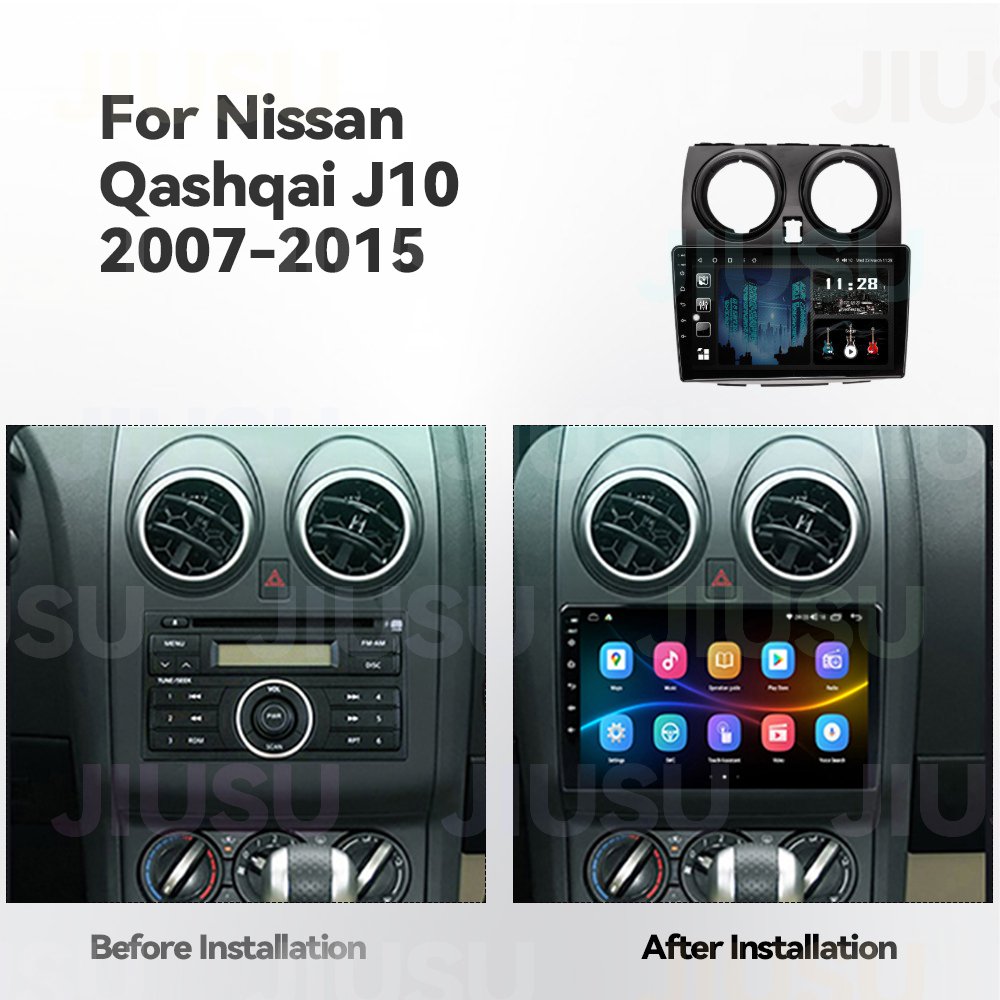 Android 12 Car Radio GPS DVD Player Stereo Multimedia Audio System for Nissan Qashqai J10 2007-2015 with Carplay DSP DAB