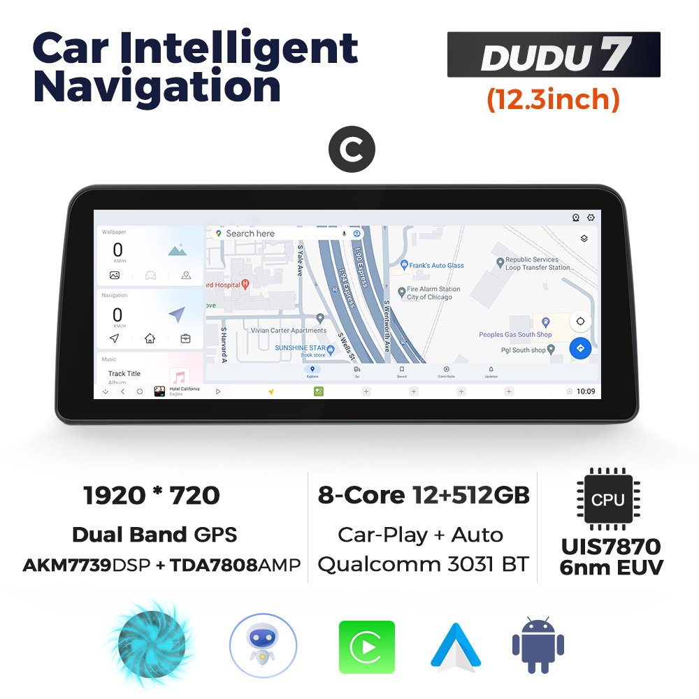 MEKEDE DUUD7 12.3INCH car android screen dvd player 2K support DVR for Universal Kia toyota vw Hyundai Nissan bmw benz audi