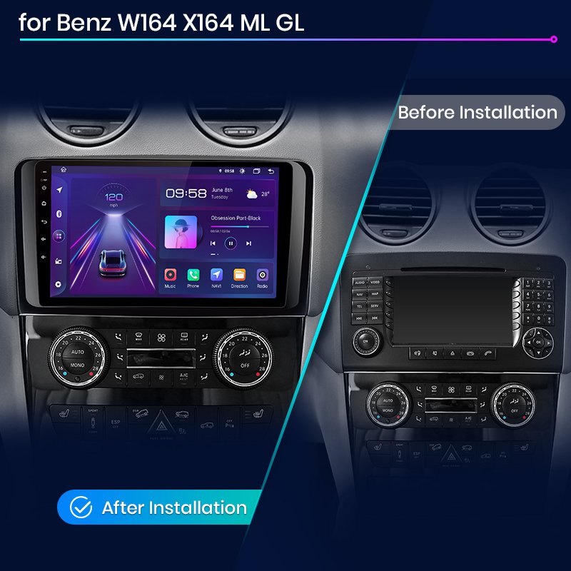 Car Radio Car DVD Player For Mercedes-Benz w164 ml Head Unit Autoradio android radio For Mercedes Benz W164 ML GL 2005 - 2012