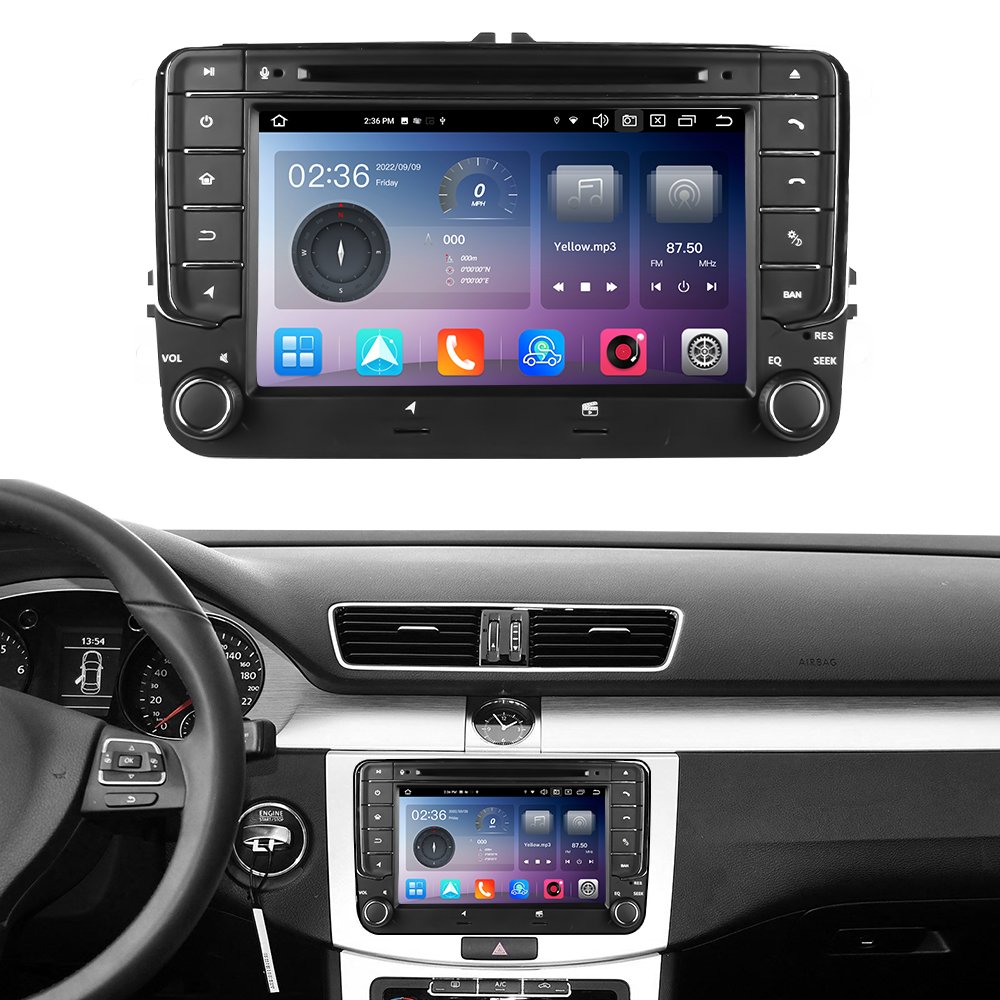 7 '' Touch Screen Car Audio 2 Din Car Radio 4+64GB For VW Vw Skoda Octavia Golf Passat Volkswagen B6
