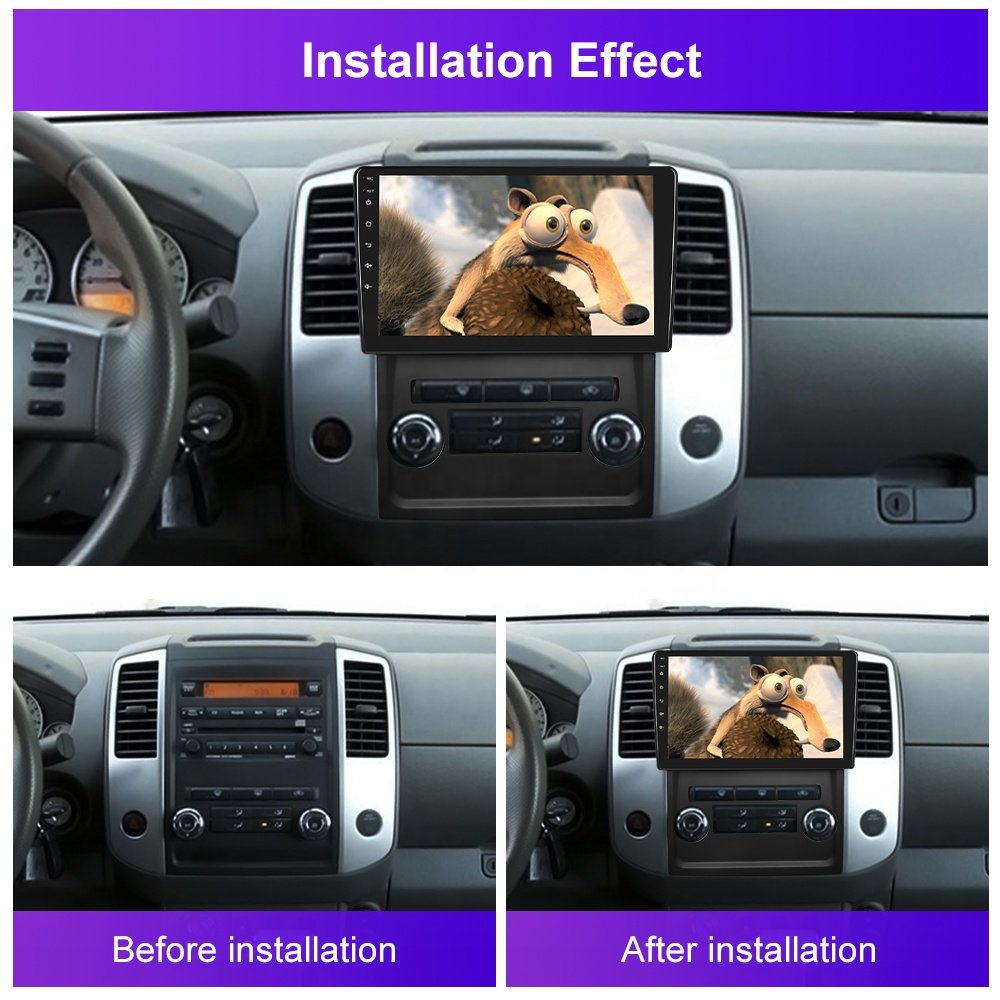 Podofo 9" Android 13 Car Stereo Radio For Nissan Frontier 2009-2012 Carplay Android Auto GPS Wifi Hifi Audio FM RDS