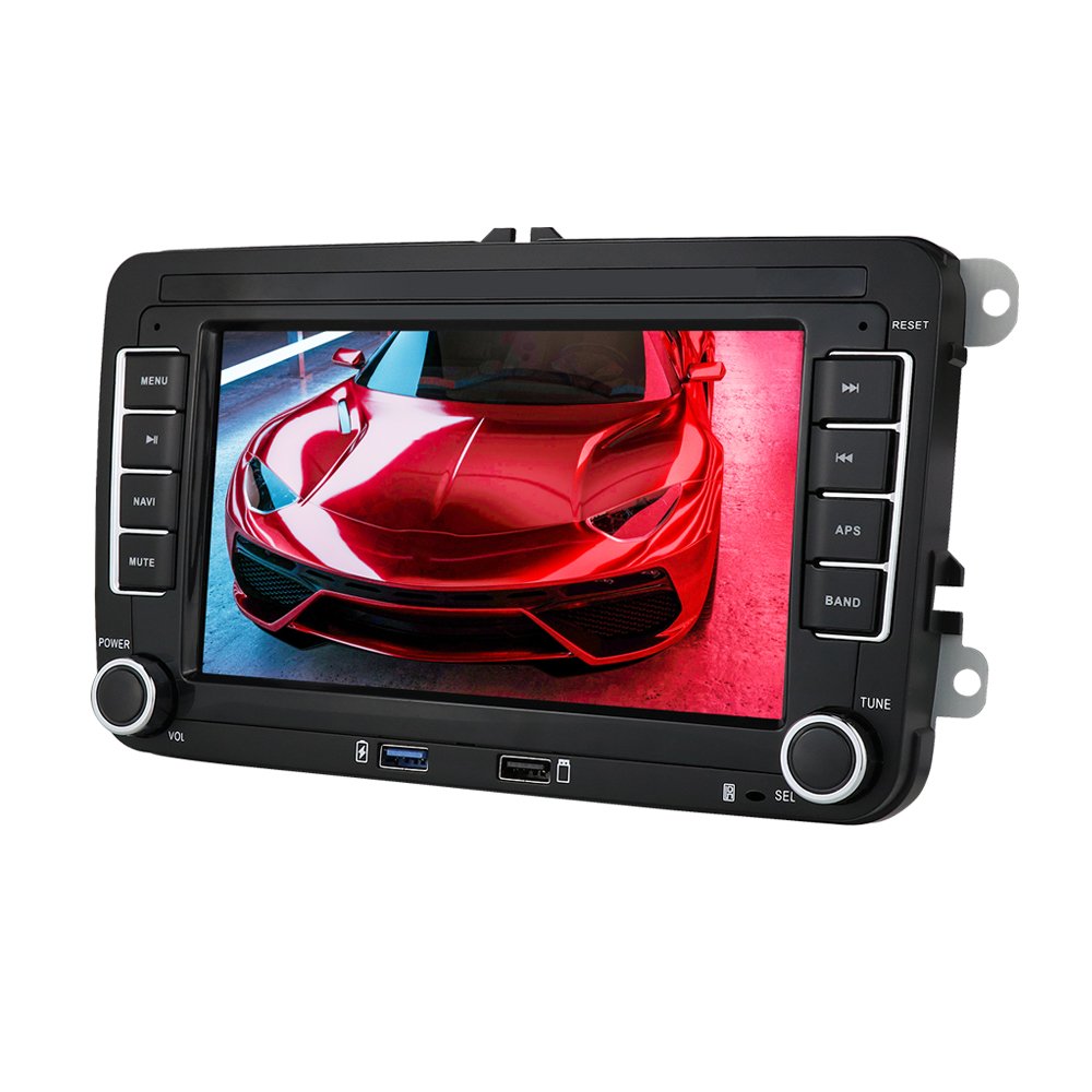 iPoster 7" Android 10 Quad Core 2 Din 1+16 GB RDS automotive multimedia car stereo audio with carplay for Volkswagen Polo jetta