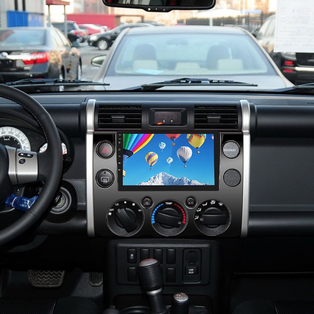 Podofo 9 Inch Android Car Stereo Car Radio For Toyota FJ Cruiser 2007-2013 Carplay Android Auto GPS Wifi Hifi FM RDS