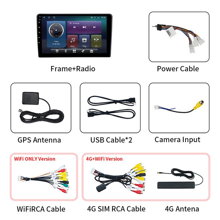 9'' Android Car DVD Player Touch Screen Radio Stereo With Carplay Car Audio Video GPS Navigation For Hyundai AZERA 2006~2010
