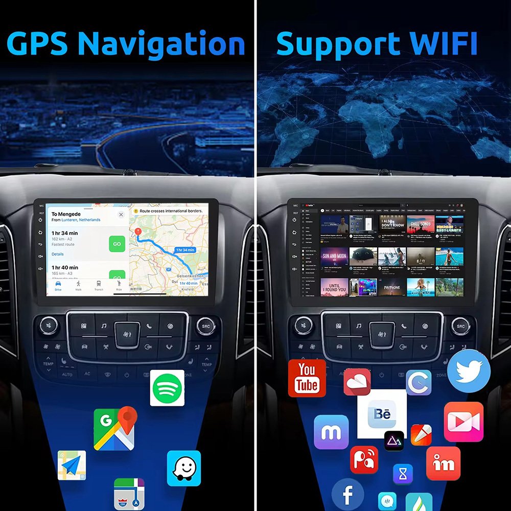 9'' Android Car DVD Player Touch Screen Radio Stereo With Carplay Car Audio Video GPS Navigation For Hyundai AZERA 2006~2010