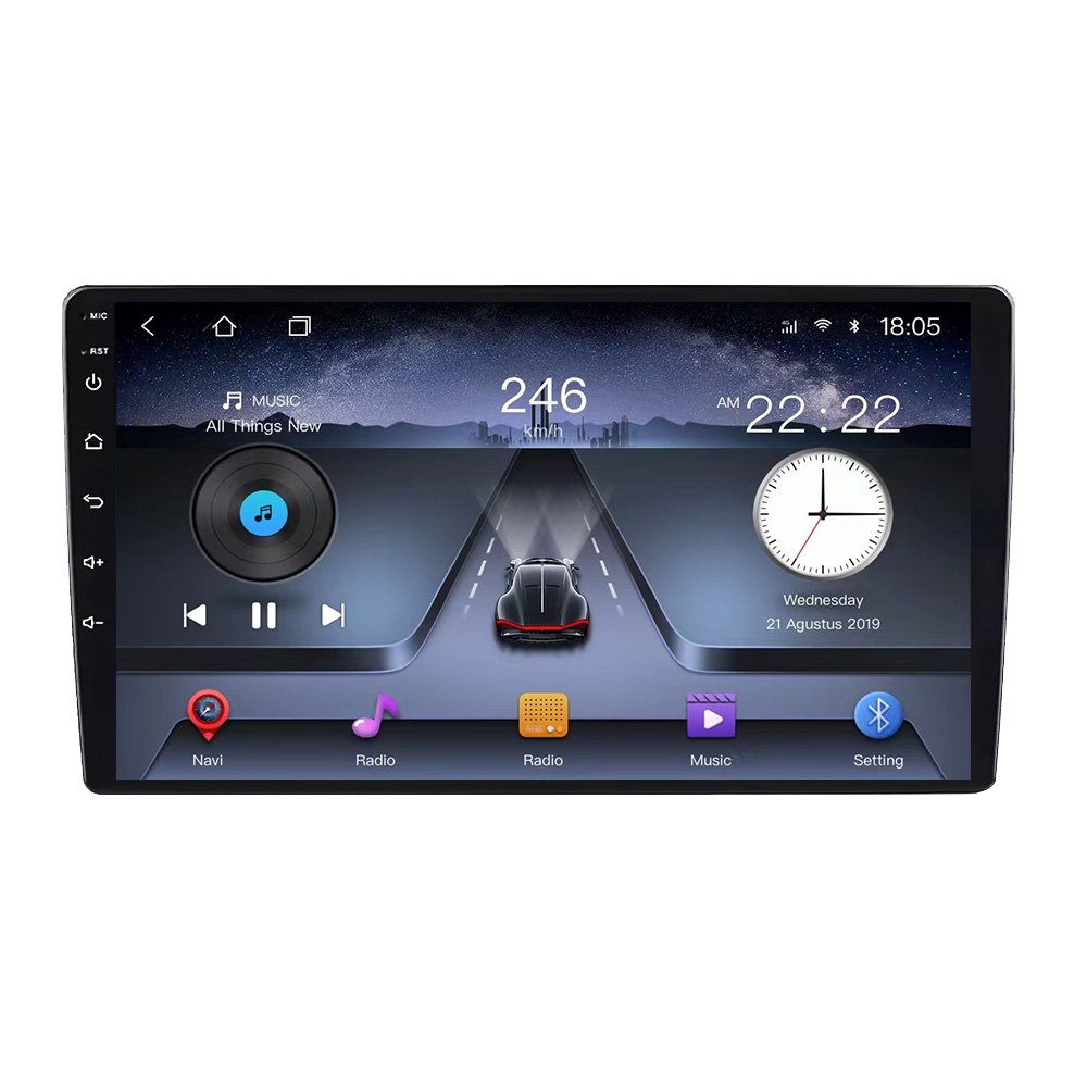 9/10 inch TS18 Android Universal 4+64G Gps Navigation Bluetooth FM Car Stereo Video Car Dvd Player