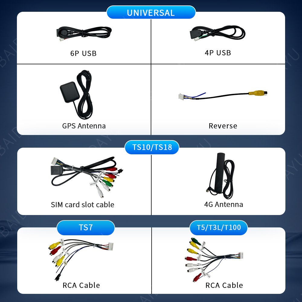 9/10 inch TS18 Android Universal 4+64G Gps Navigation Bluetooth FM Car Stereo Video Car Dvd Player