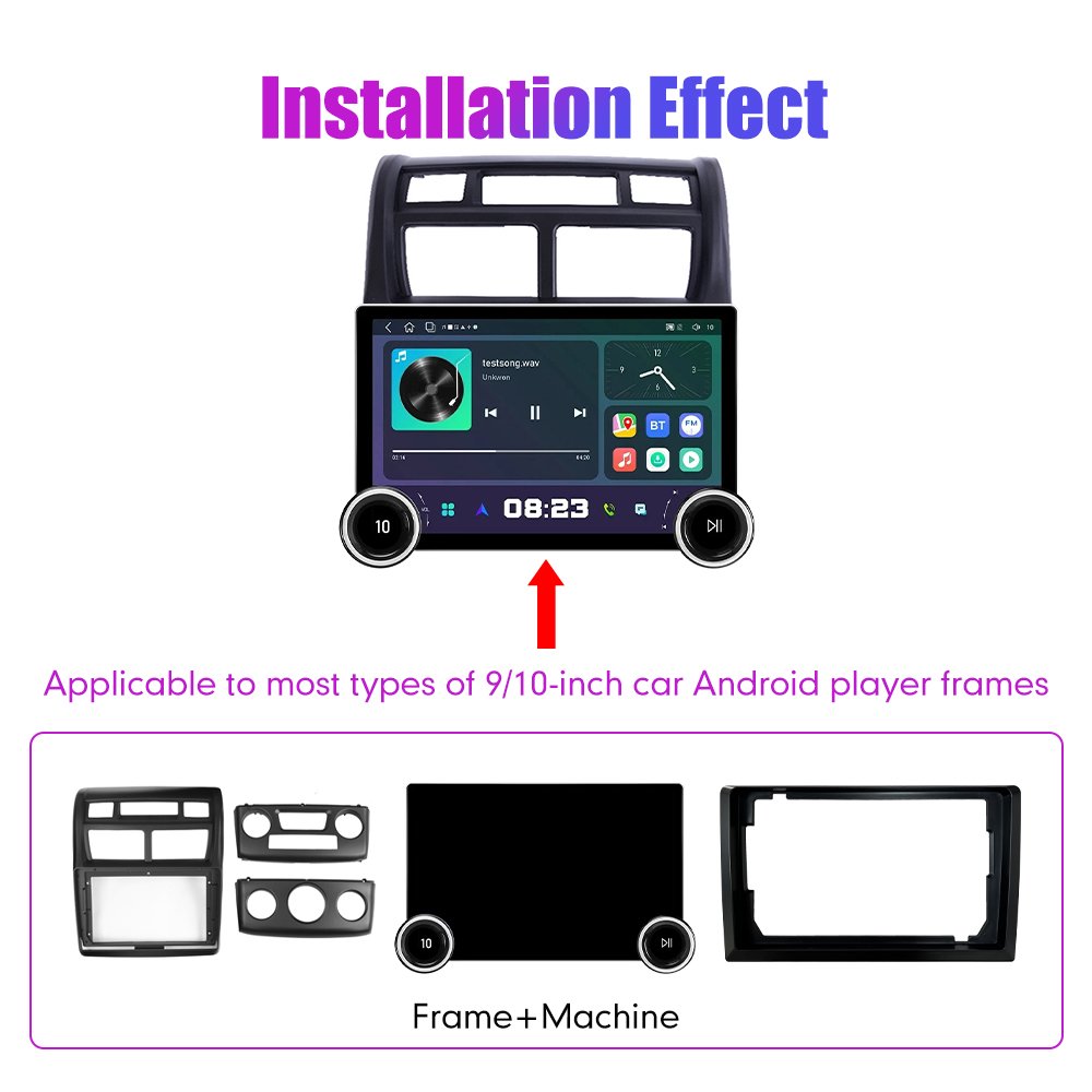 11.8 Inch 2K Dual Knobs 2 Din QLED Screen Car Radio For Kia Sportage 2007- 2013 MT/AT Multimedia Player Android Auto Carplay