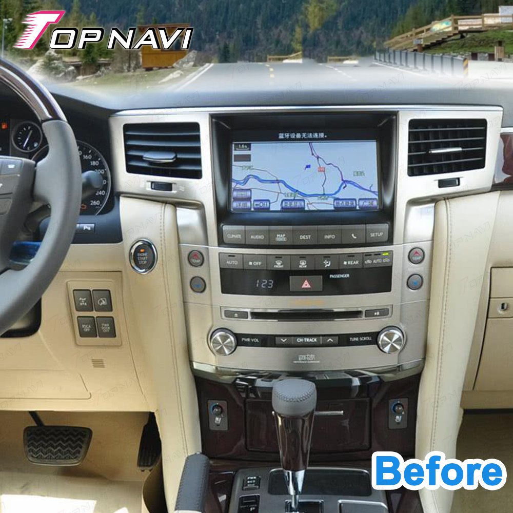 GPS wireless car android dvd player For Lexus LX570 2007 2008 2009 2010 2011 2012 2013 2014 2015 4+64 GB touch screen player