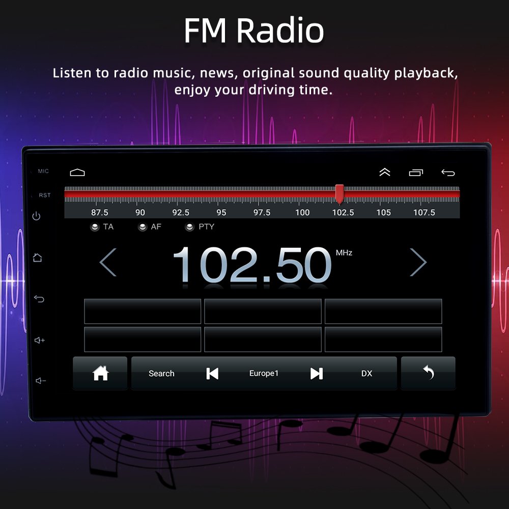 7 Inch Android Car Stereo Player Universal Model Built In GPS FM Split Screen Touch Screen GPS Car DVD Player Double Din Radio