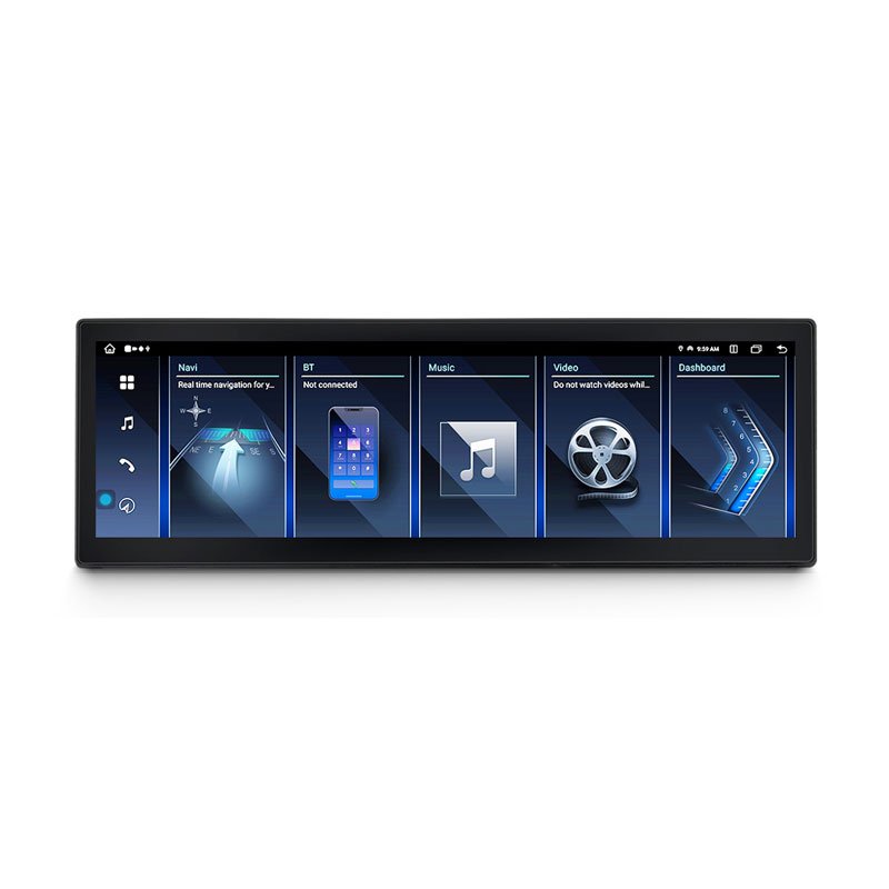 MEKEDE 15 Inch Car Stereo Screen TPMS RGB Car DVD Player 2560*720P 3K Resolution Newest Android System for BMW 5 Series GT F07