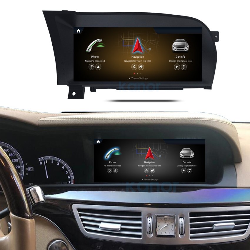 1920*720p 8+128gb 10.25'' IPS antiglare screen car audio android 13 for mercedes benz s class w221 s350 s550