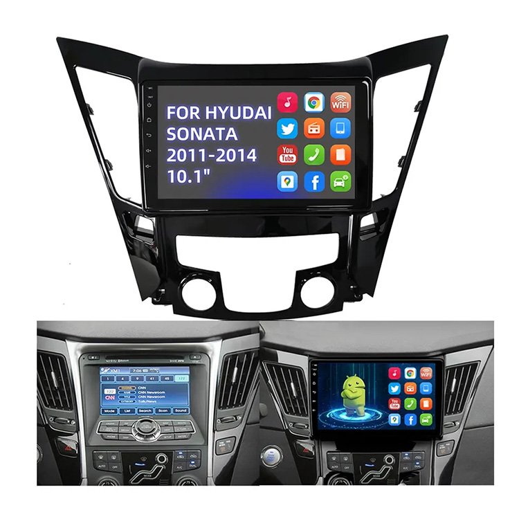 For Hyundai Sonata Touch Screen Android Car Multimedia Gps Navigation 9 Inch Dvd Audio Radio Stereo Video Player