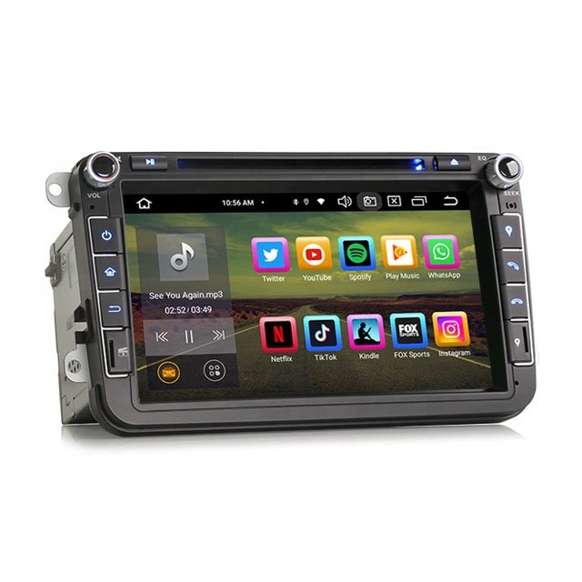 Erisin ES8515V 8 inch Android 12.0 IPS wireless CarPlay 4G BT5.1 DSP car dvd player for VW Golf Passat Polo Bora Seat