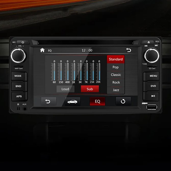 6.2 inch Universal TFT Screen Car DVD Player
