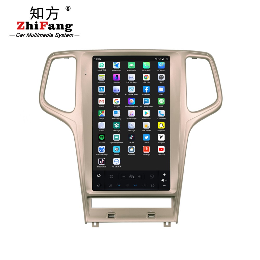 13.6 inch Android 11.0 4+64GB car DVD player for Jeep Grand Cherokee 2011-2013 Car Radio GPS Navigation