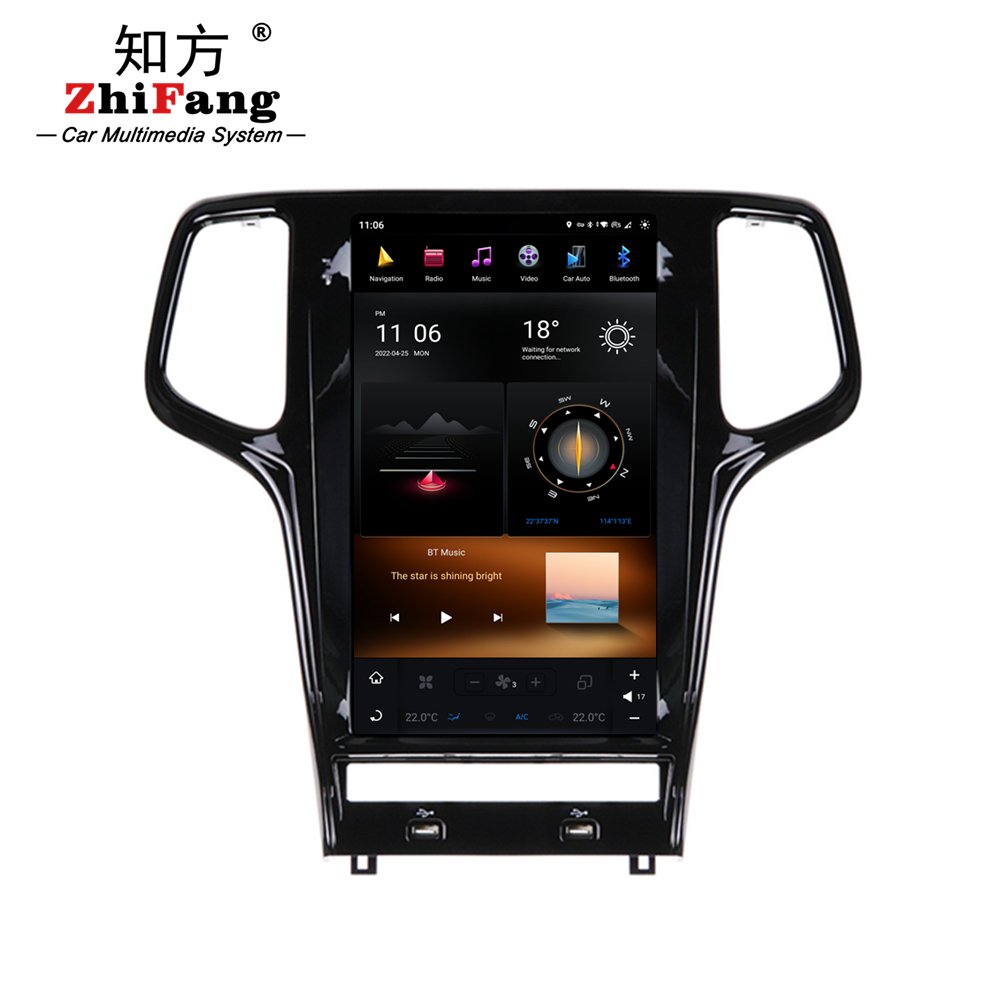 13.6 inch Android 11.0 4+64GB car DVD player for Jeep Grand Cherokee 2011-2013 Car Radio GPS Navigation