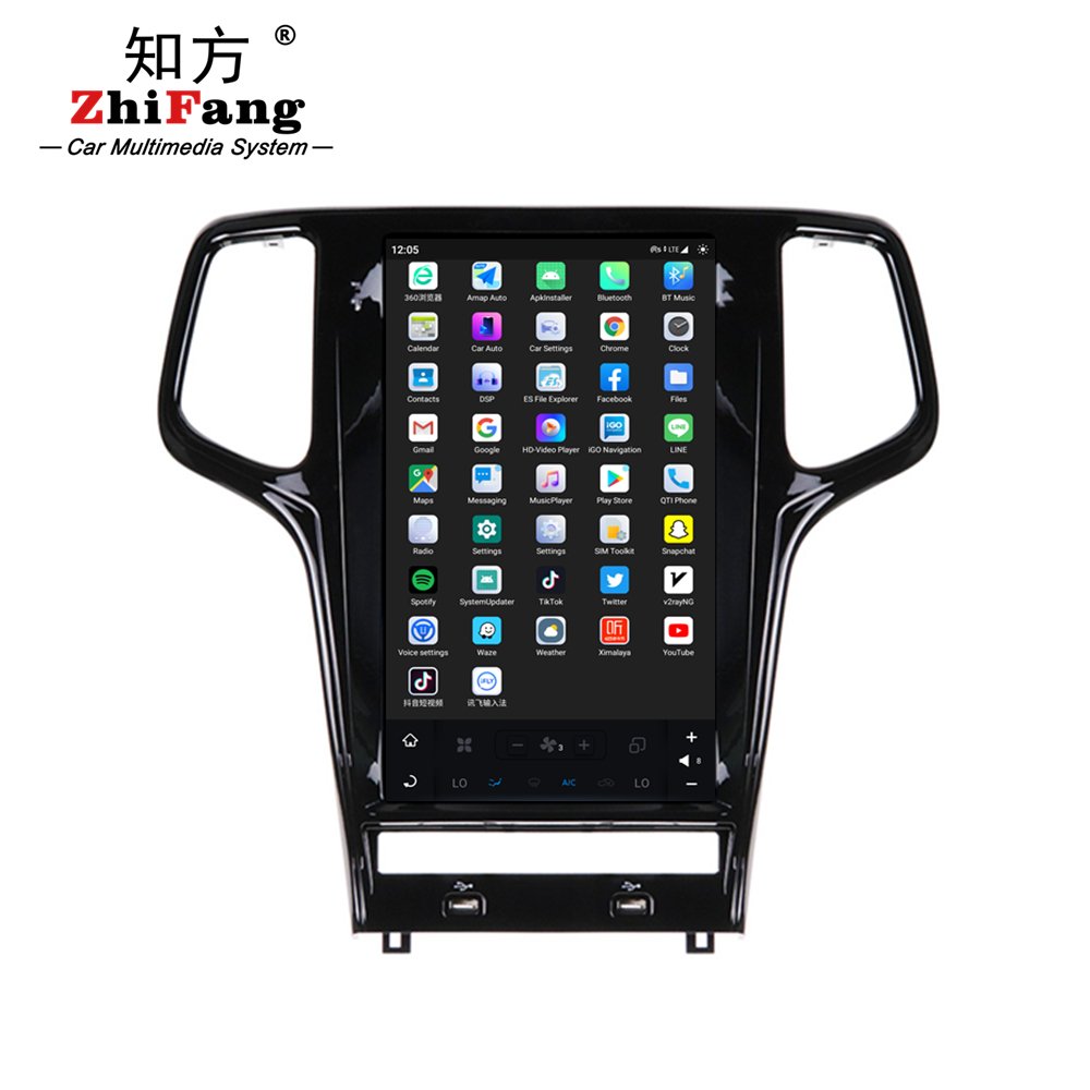 13.6 inch Android 11.0 4+64GB car DVD player for Jeep Grand Cherokee 2011-2013 Car Radio GPS Navigation
