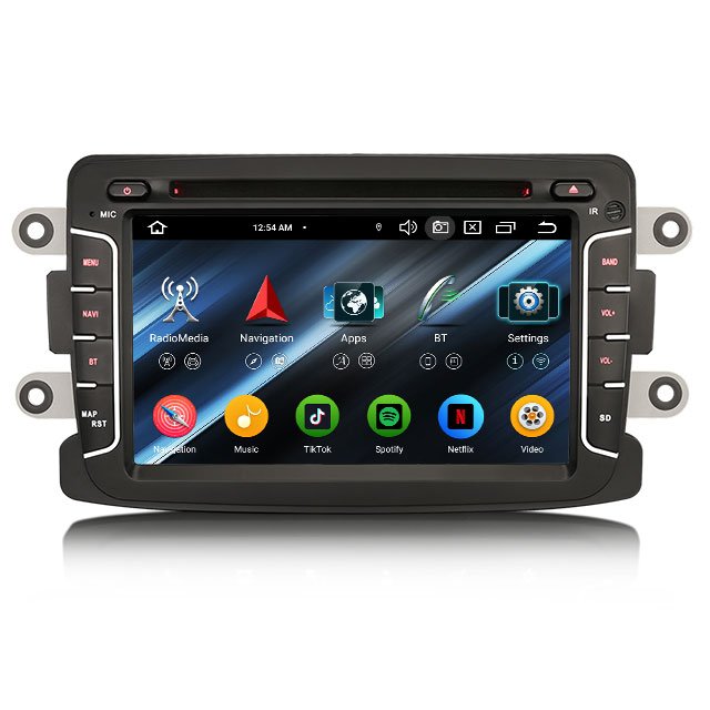 EU stock Erisin ES6729D Android 13.0 Car GPS stereo For Renault Dacia Carplay Auto Radio Multimedia Car Dvd Player