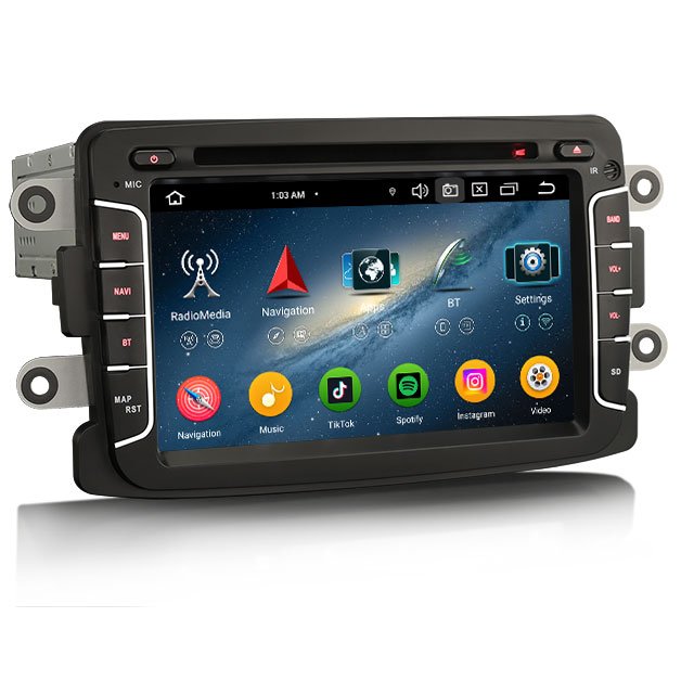 EU stock Erisin ES6729D Android 13.0 Car GPS stereo For Renault Dacia Carplay Auto Radio Multimedia Car Dvd Player