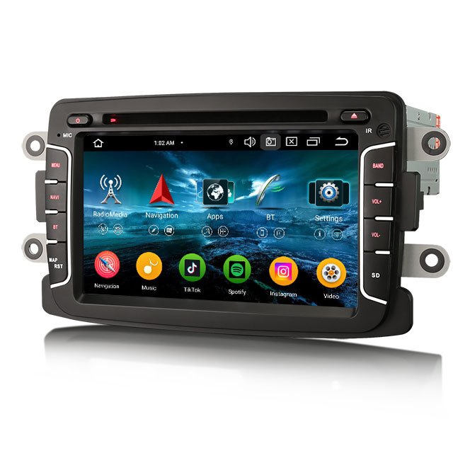 EU stock Erisin ES6729D Android 13.0 Car GPS stereo For Renault Dacia Carplay Auto Radio Multimedia Car Dvd Player