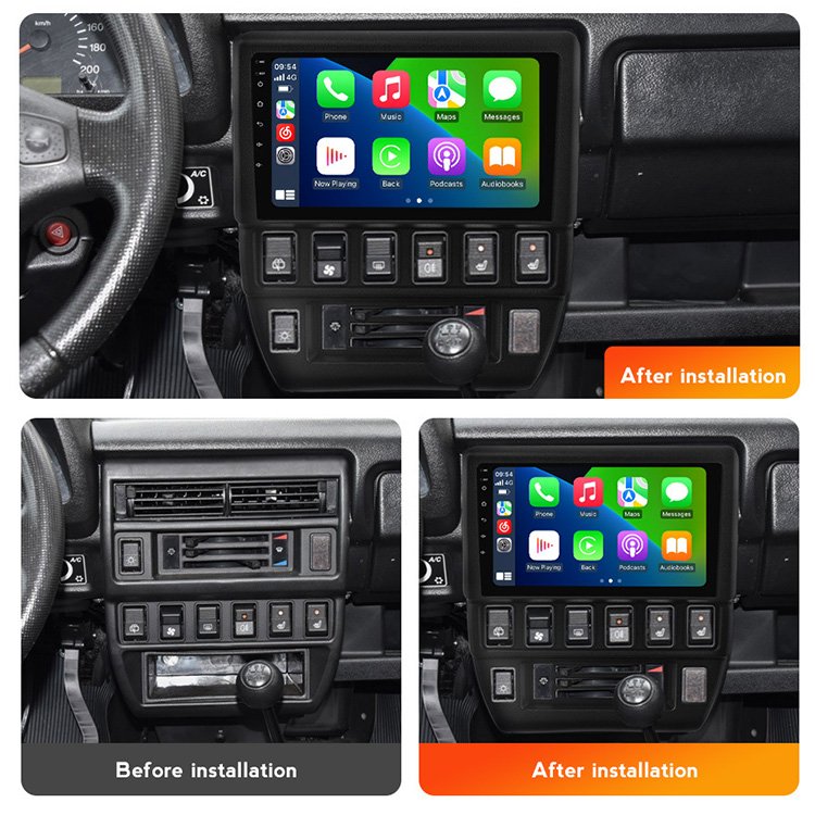 9 Inch Touch Screen Wifi Bluetooth Carplay 2 Din Autoradio Android Multimedia Player For 1993 ~ 2018 Lada Niva