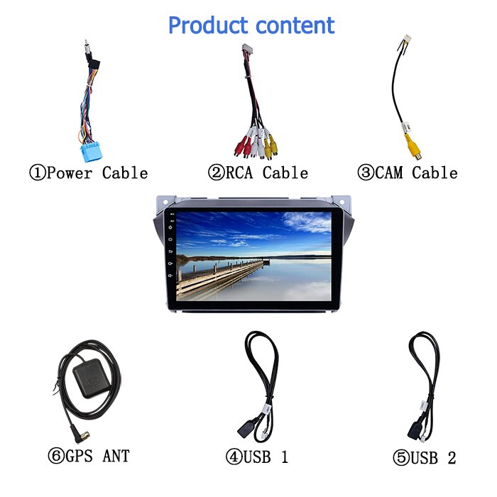 Car Android Radio Player GPS ANT Navigator Quad-core 9 inch for Suzuki Alto 2009 2010 2011 2012 2013-2016