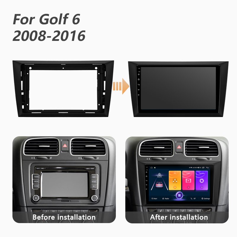 9" for Golf 6 2008-2016 Android Auto Car Radio Touch Screen DVD Multimedia Player