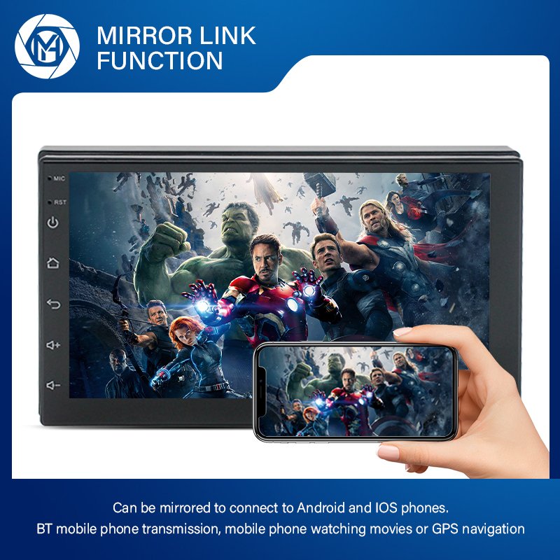 2 Din 7 Inch Android Gps Navigation Car Play Audio Auto Radio Stereo Multimedia Car Dvd Player