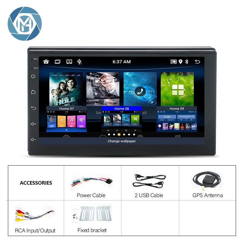 2 Din 7 Inch Android Gps Navigation Car Play Audio Auto Radio Stereo Multimedia Car Dvd Player