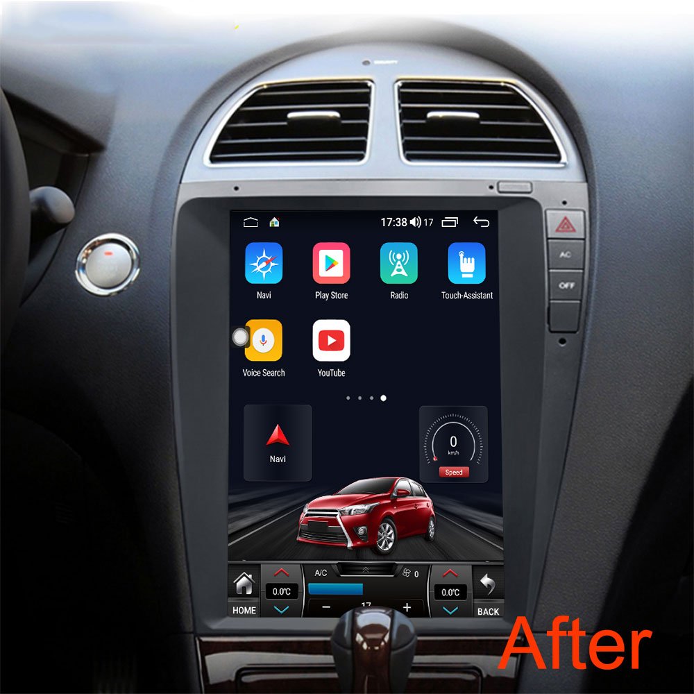 12.1 inch Tesla Style Vertical Screen GPS Navigation Car Radio For Lexus Es Es250 Es300 Es330 Es350 2009 - 2012 Android Car DVD