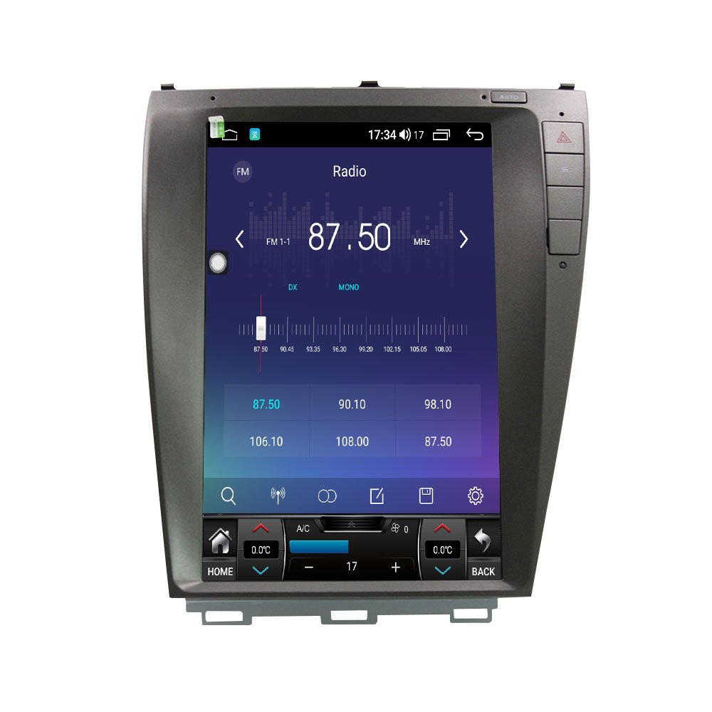12.1 inch Tesla Style Vertical Screen GPS Navigation Car Radio For Lexus Es Es250 Es300 Es330 Es350 2009 - 2012 Android Car DVD
