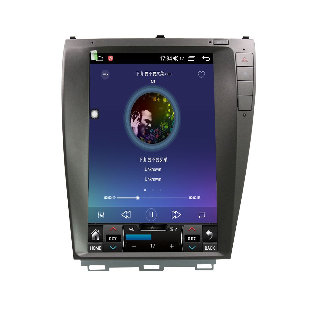 12.1 inch Tesla Style Vertical Screen GPS Navigation Car Radio For Lexus Es Es250 Es300 Es330 Es350 2009 - 2012 Android Car DVD