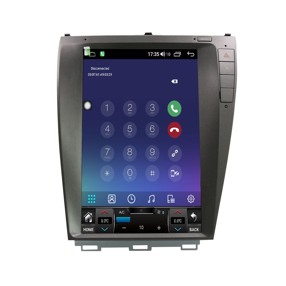 12.1 inch Tesla Style Vertical Screen GPS Navigation Car Radio For Lexus Es Es250 Es300 Es330 Es350 2009 - 2012 Android Car DVD