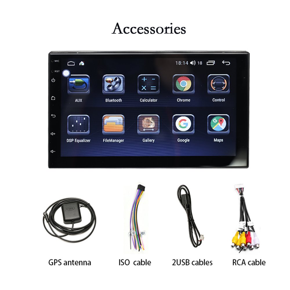2DIN ANDROID10 7inch touch screen car stereo central multimedia android navigation Car DVD Player