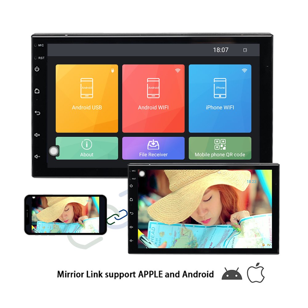2DIN ANDROID10 7inch touch screen car stereo central multimedia android navigation Car DVD Player