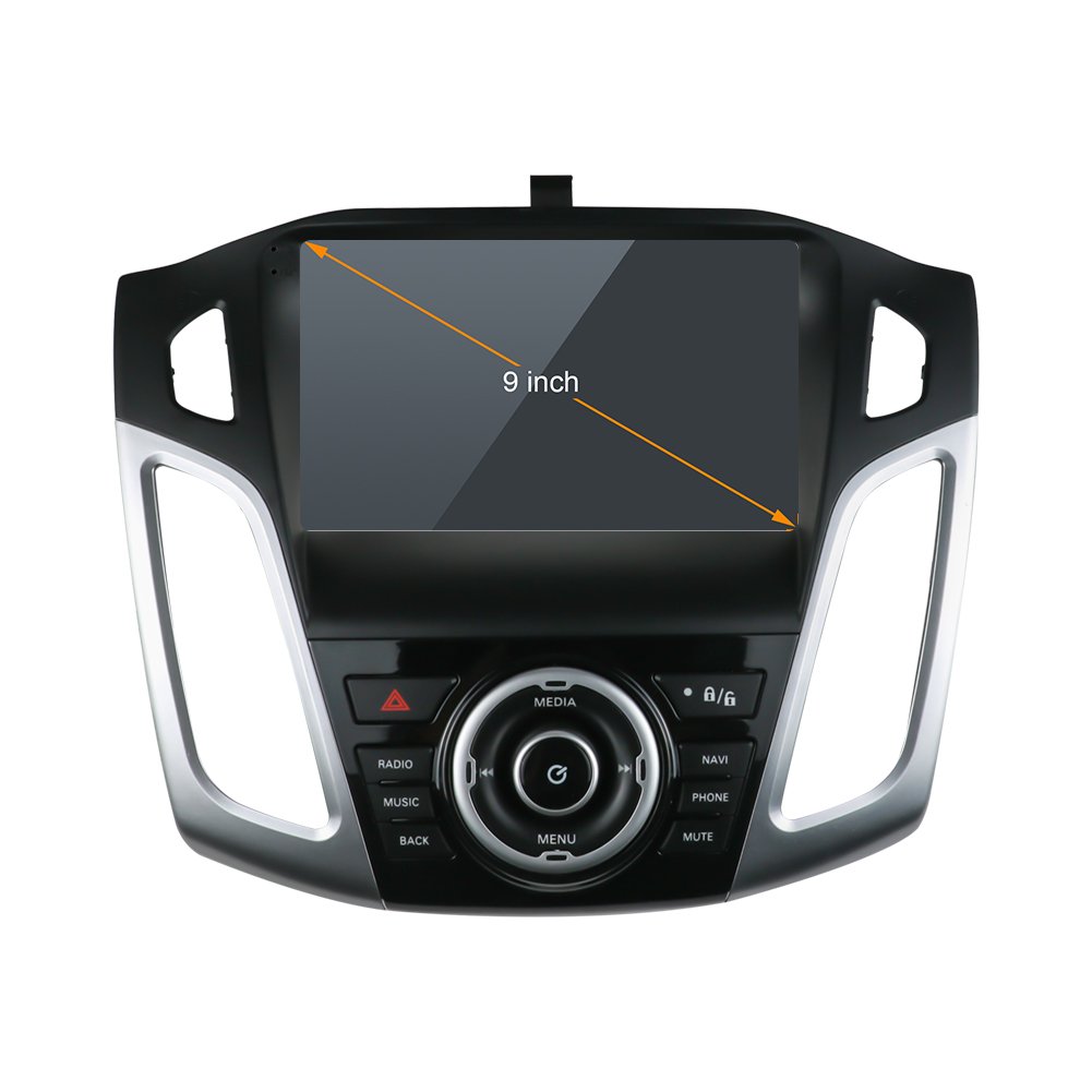 9 inch Vehicle navigation build in android wireless reversing image GPS car radio Car DVD Player FOR Ford Focus 2012-2017