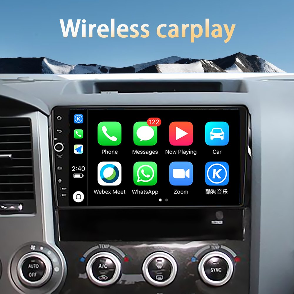 Gerllish IPS screen android car radio multimedia video dvd player for Toyota Tundra 2007-2013 Sequoia 2008-2018 gps navigation