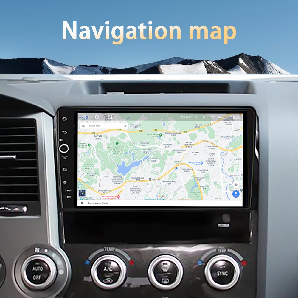 Gerllish IPS screen android car radio multimedia video dvd player for Toyota Tundra 2007-2013 Sequoia 2008-2018 gps navigation