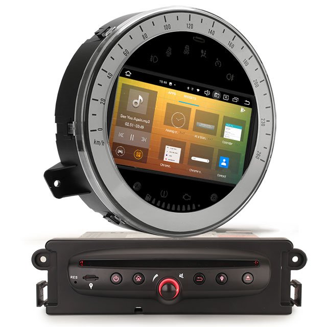 Erisin ES8518M Android 12.0 DSP 8-Core Car Dvd Player For Bmw Mini Cooper 2006-2013 GPS Wireless CarPlay Auto 4G BT5.0 Stereo